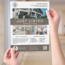 Fastighets Hus Försäljning Logo Foto QR