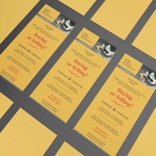 Fastighetsaffärer Rackkortsmall Reklamkort