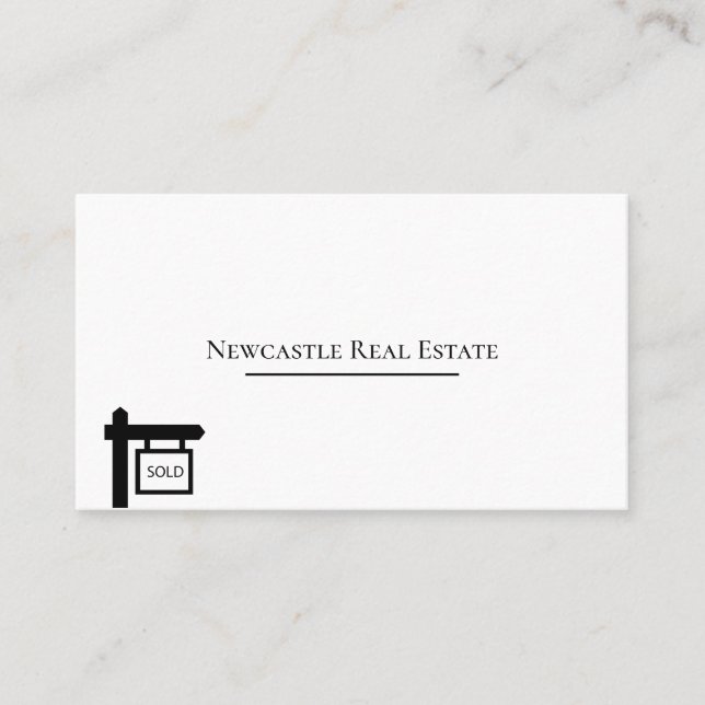 Fastighetsaffärskort Visitkort (Framsida)
