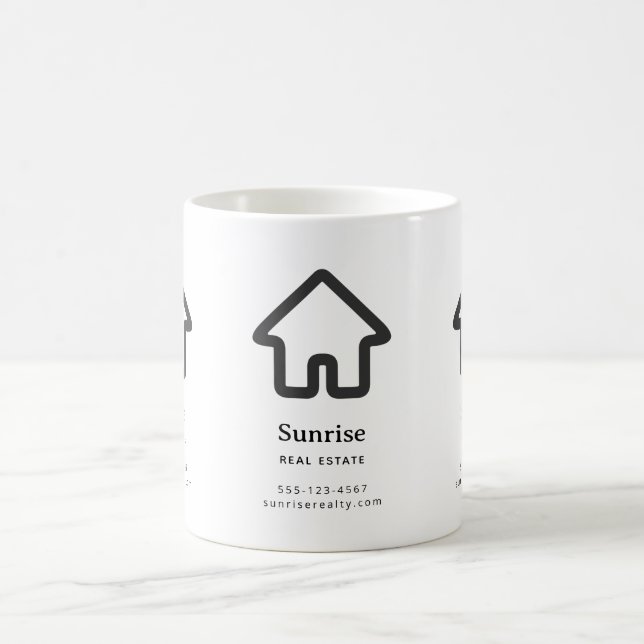 Fastighetsarkitektur Hus Ikon Verksamhet Kaffemugg (Center)