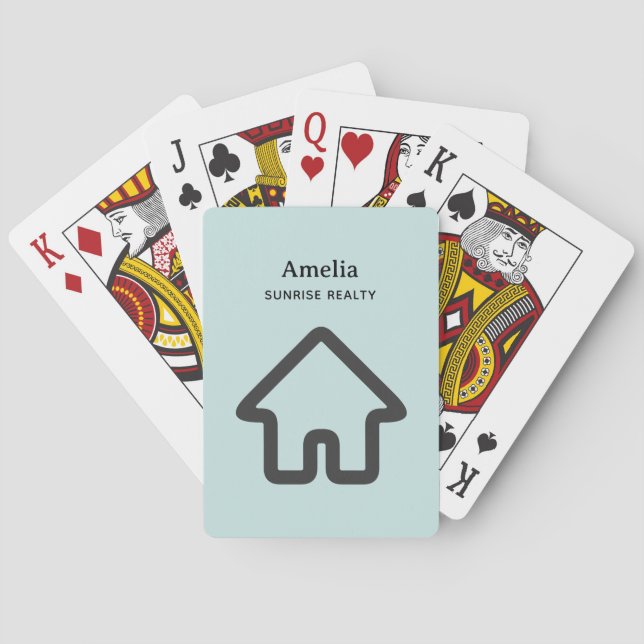 Fastighetsarkitektur Husikon Casinokort (Baksidan)