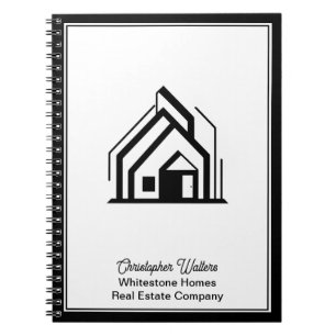 Fastighetsbolag Anpassat Realtor-Logo Anteckningsbok
