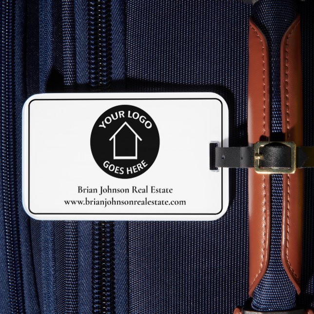 Fastighetsbolag Lägg till din logotyp Enkel fastig Bagagebricka (Framsida Insitu 4)