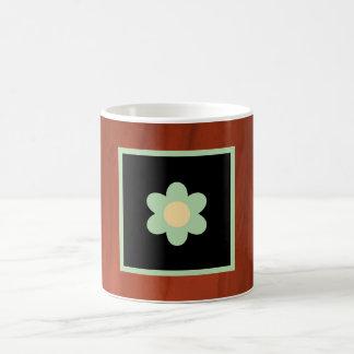 Fastighetsbrun, blomkrukig kaffemugg