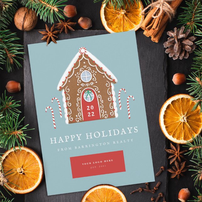 Fastighetsförmedling Julgodis Stuga Julkort (Skapare uppladdad)