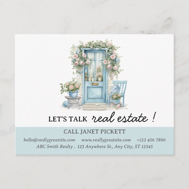 Fastighetsförvaltning eller Marknadsföring Vykort (Framsida)