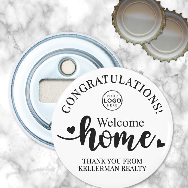 Fastighetsförvaltning Tack Ny Hem Flasköppnare (Real Estate Thank You New Home Bottle Opener )