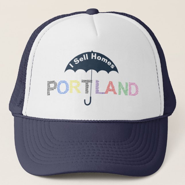 Fastighetshem Portland Marinblå Basebollkeps Hatt Keps (Framsida)
