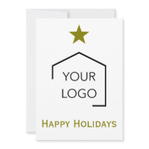 Fastighetsjul Holiday Logotyp Lyx Unik