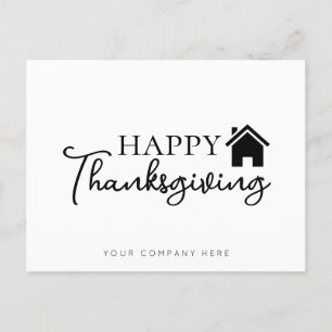 Fastighetslycka på Thanksgiving Vykort