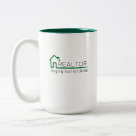 Fastighetsmäklare - Allt jag rör vid blir sålt Mug Två-Tonad Mugg