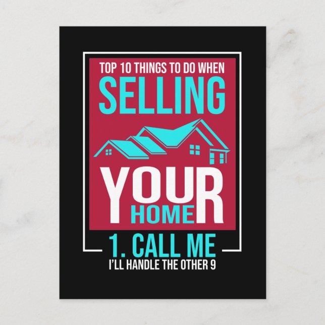 Fastighetsmäklare Egendom Rolig Fastighetsmäklare Vykort (Framsida)