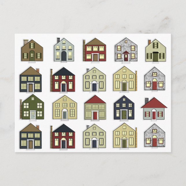 Fastighetsmäklare Fastighets Postkort Vykort (Framsida)