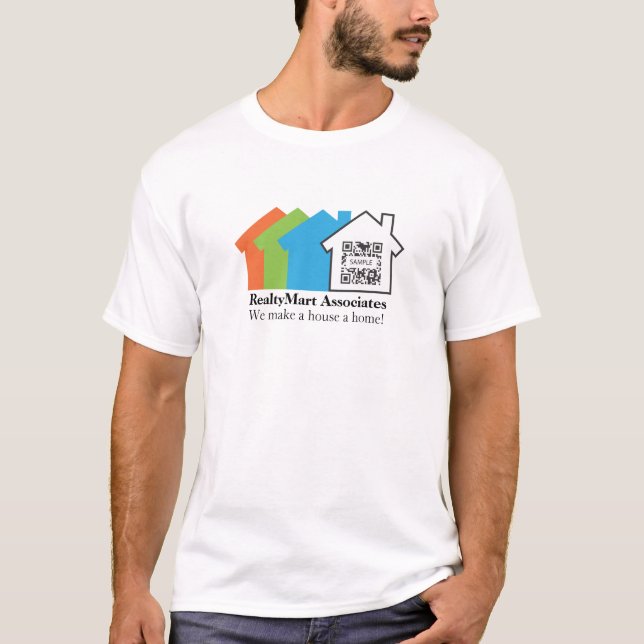 Fastighetsmäklare för T-tröjamallhus T-shirt (Framsida)