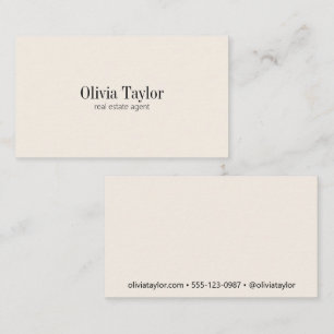Fastighetsmäklare Modern Minimalistisk Professione Visitkort