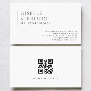 Fastighetsmäklare Modern professionell QR-kod Visitkort