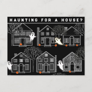 Fastighetsmäklare Oktober Halloween Postkort Vykort