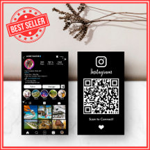 Fastighetsmäklare Realtor Instagram Svart QR-kod