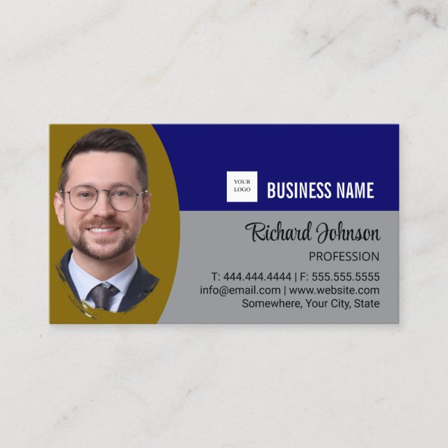 Fastighetsmäklare Realtor Professionell Foto Visitkort (Framsida)