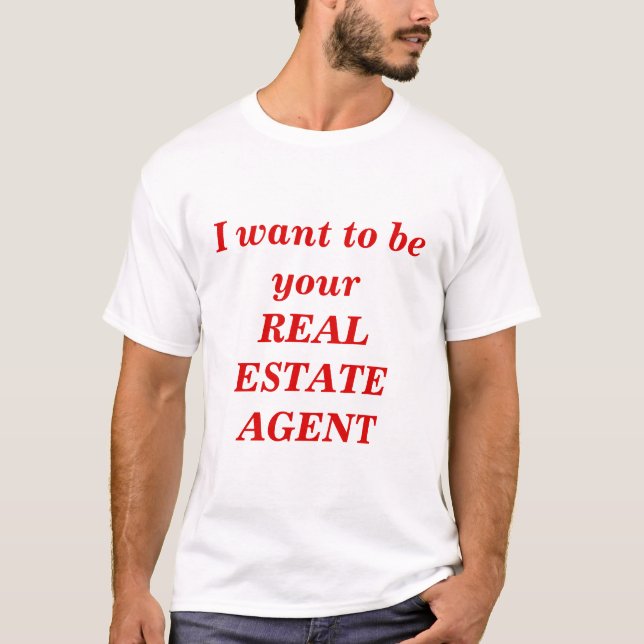 Fastighetsmäklare T-shirt (Framsida)