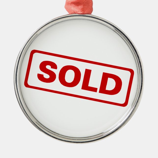 Fastighetsmäklarejulprydnad Julgransprydnad Metall (Framsidan)