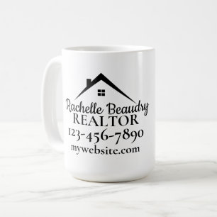 Fastighetsmarknadsföring Anpassad Realtor Kaffemugg