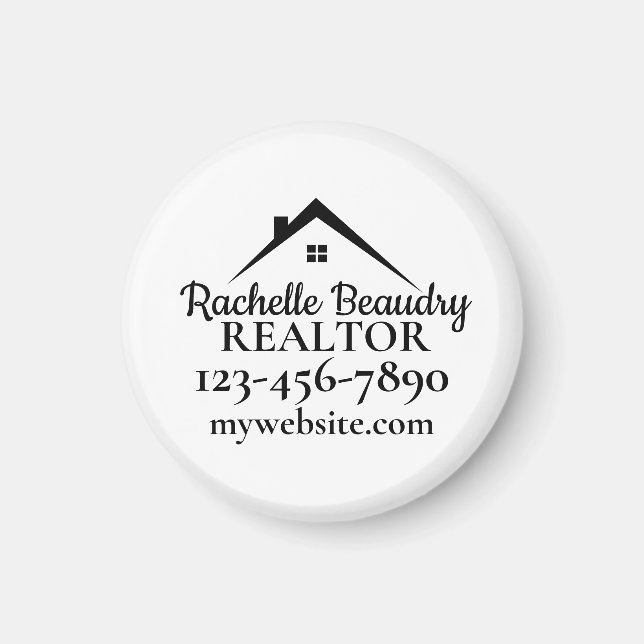 Fastighetsmarknadsföring Anpassad Realtor Magnet (Framsidan)