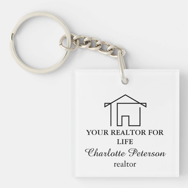 Fastighetsrekommendationspresent Realtor-varumärke (Framsidan)