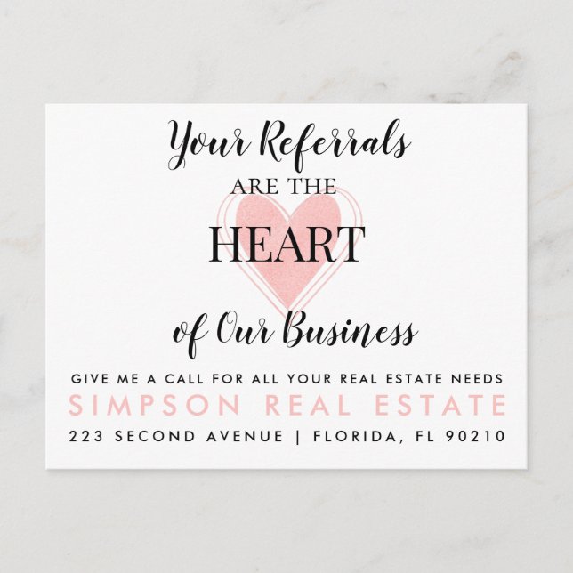 Fastighetsrelaterat Happy Valentine's Day-kundmedd Meddelande Vykort (Framsida)