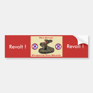 Fastighetsskattrevolt! Bildekal