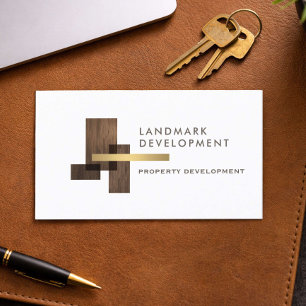 Fastighetsutvecklare logotyp visitkort