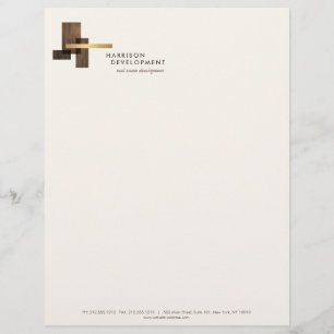 Fastighetsutvecklares logotyp Elfenben Brevhuvud