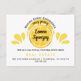 Fastighetsvisning Open House Lemon Pop av vykort
