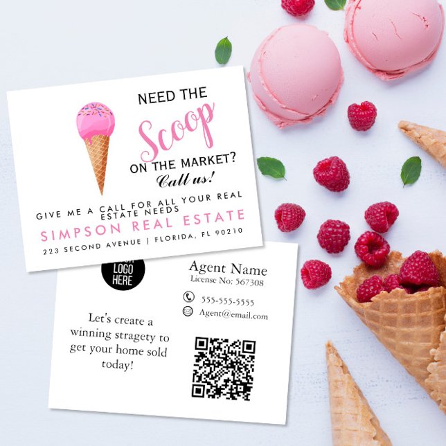 Fastighetsvisning Öppen Hus scoop Pop med vykort (Skapare uppladdad)