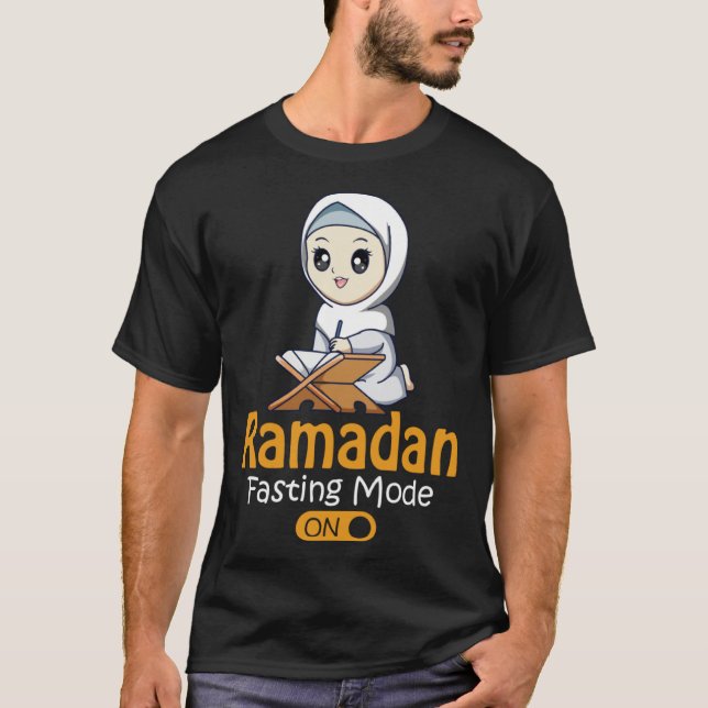 Fasting Mode Ramadan On  Cool Islamic fasting  Ide T Shirt (Framsida)