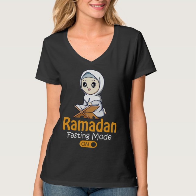 Fasting Mode Ramadan On  Cool Islamic fasting  Ide T Shirt (Framsida)
