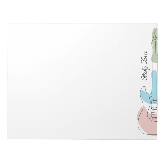 Fästlappar | Notiseringsblock | Låt musiken tala Anteckningsblock (Framsida)