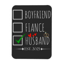 Fästman Brudgum Make Est. 2025 Nygifta  