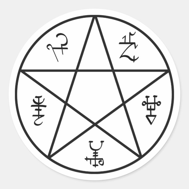 Fästmärke för demonsvällning runt klistermärke (Framsida)