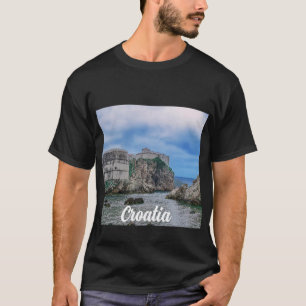 Fästmurar, klippt kusten och hav i Kroatien T Shirt
