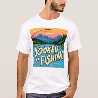 fastnat i fiske t shirt