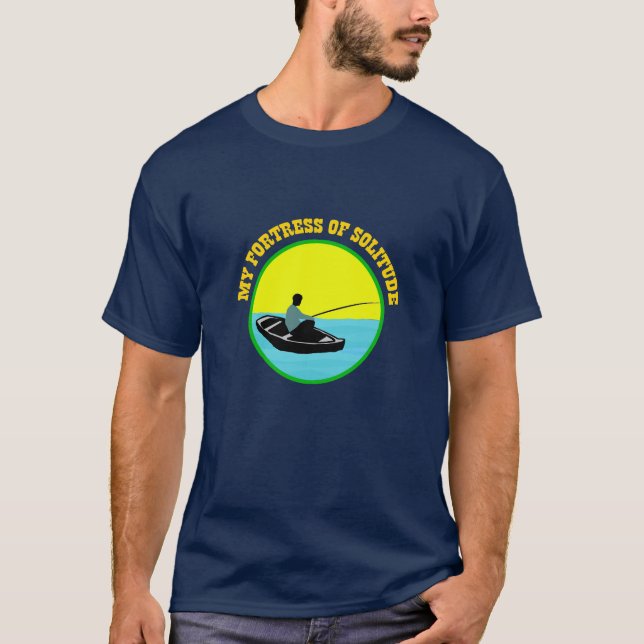 Fästning av ett fartyg för fiske i havet t shirt (Framsida)