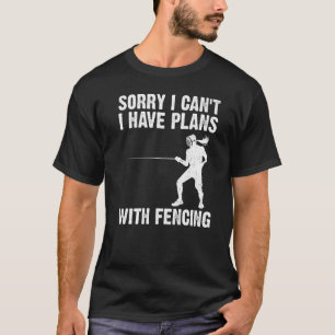 Fästning av För manar Women Fencer Sword Sports 3 T Shirt