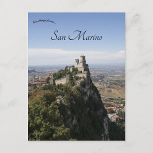 Fästning av Guaita San Marino Vykort