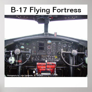 Fästning för flyg B-17 - affisch