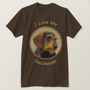 Fästning (heldragen) av originalbild av Hund T Shirt