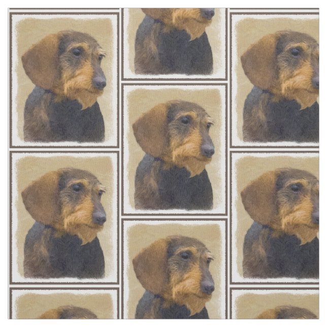 Fästning (heldragen) av originalbild av Hund Tyg (Provkarta)