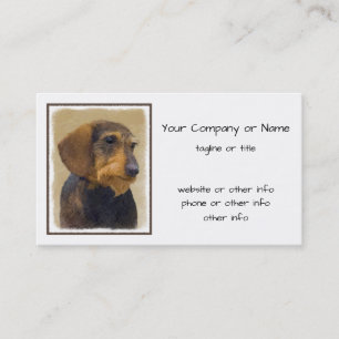 Fästning (heldragen) av originalbild av Hund Visitkort