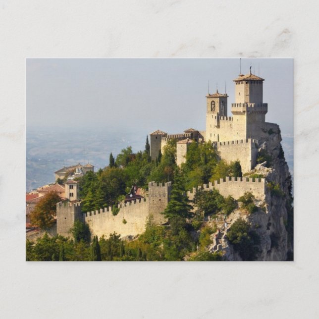 Fästning i Città di San Marino, Italien Vykort (Framsida)