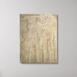 Fästning under Siege från Nimrud, Irak Canvastryck